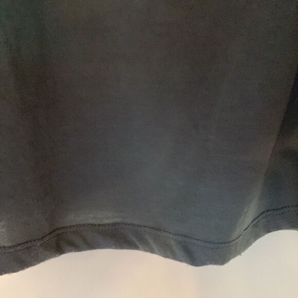 World Unity woman black and gray bat wing blouse with silver studs Size 0X - Picture 7 of 7